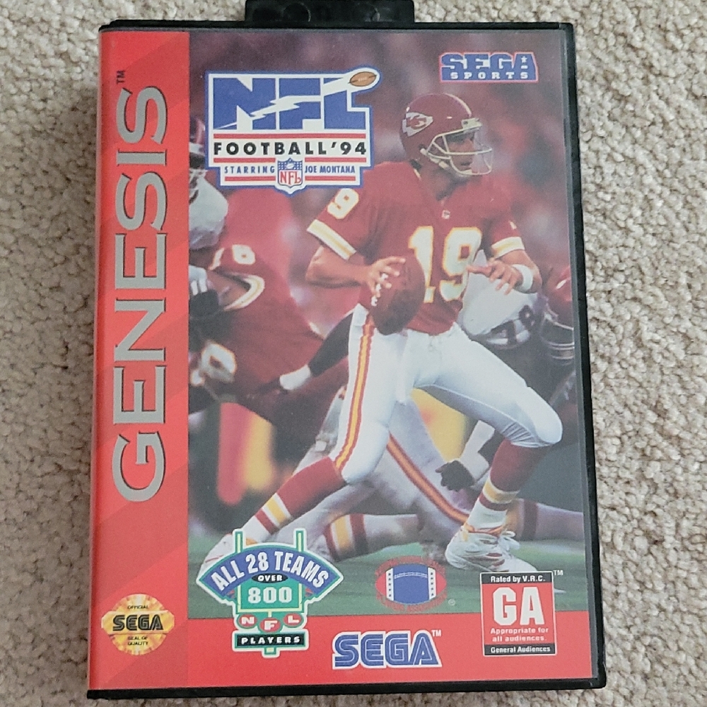 SEGA Genesis NFL Football '94 Video Game